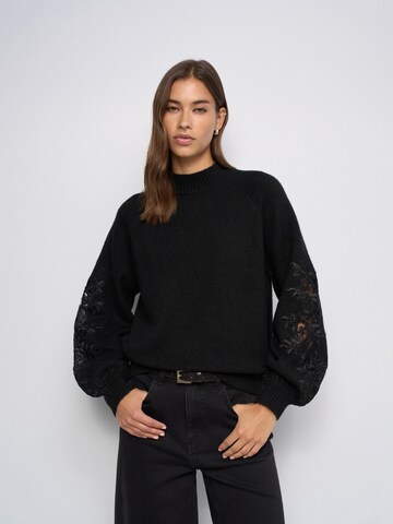 Salsa Jeans Trui in Zwart: voorkant