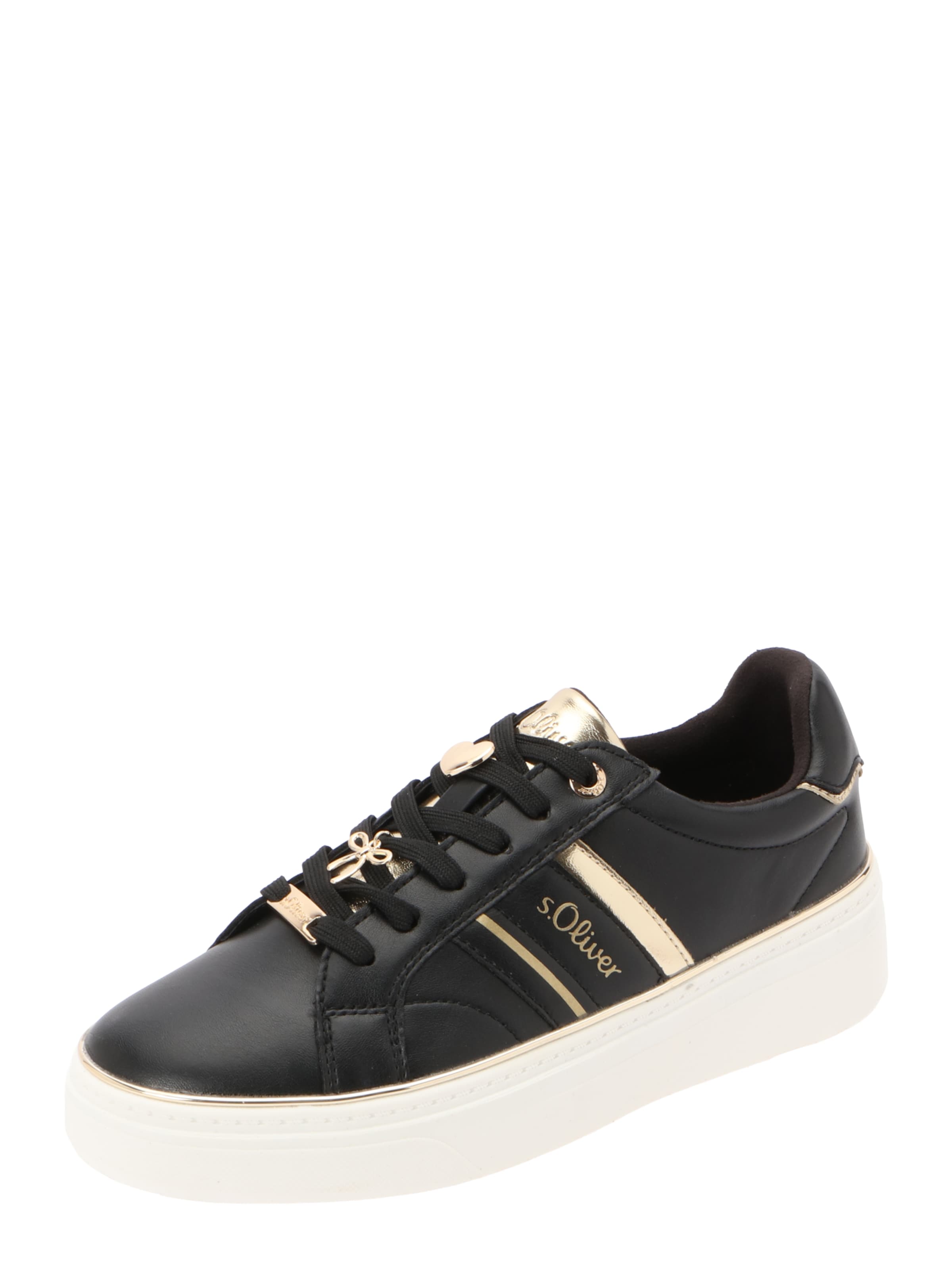 s.Oliver BLACK LABEL Sneaker low i 36 i guld / sort, Produktvisning