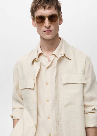 MANGO MAN Regular Fit Jacke 'Tom' in Weiß