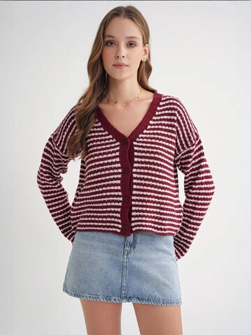 MixRay Strickjacke in Rot: Vorderseite