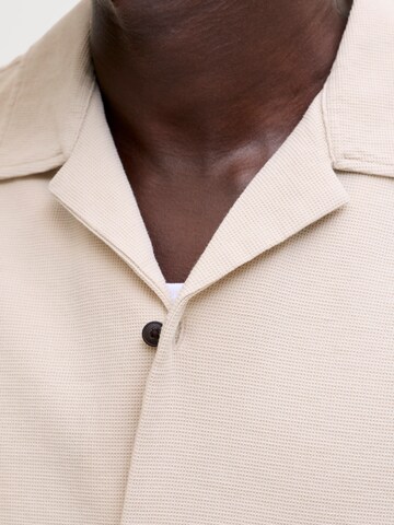 Jack & Jones Plus Regular Fit Hemd in Beige