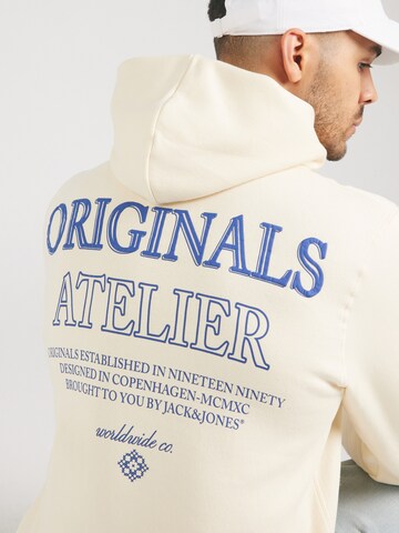 JACK & JONES Sweatshirt 'JWHSANTORINI' in Beige