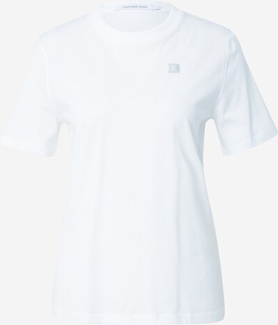 Calvin Klein Jeans T-shirt en gris / blanc, Vue avec produit