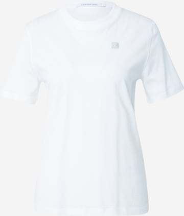 T-shirt Calvin Klein Jeans en blanc : devant