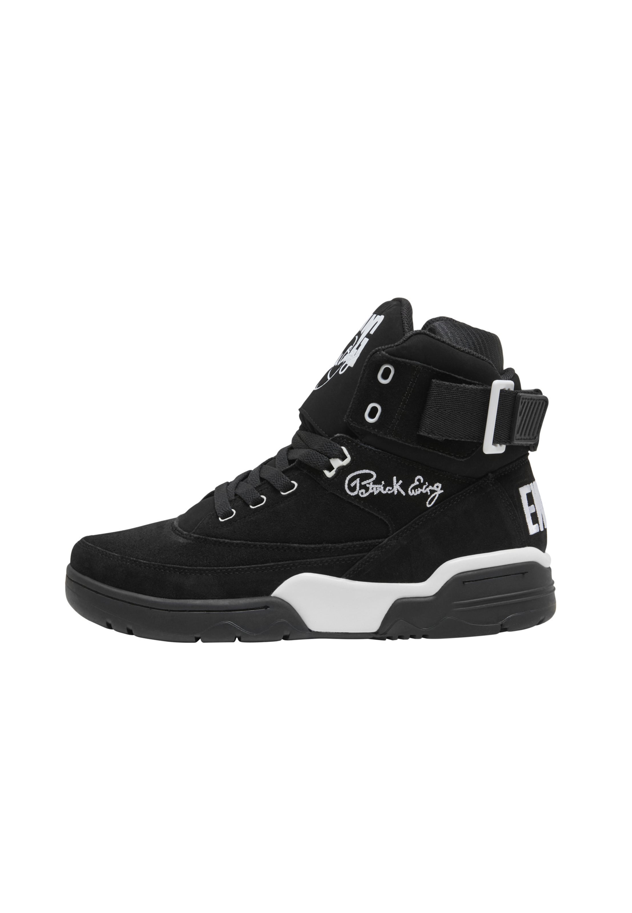 Ewing Sneakers hoog in Zwart: voorkant