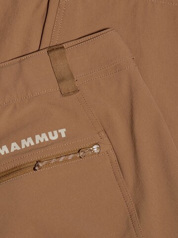 MAMMUT Regular Outdoor Pants in Brown