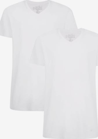 Bamboo basics Shirt 'Velo' in White: front