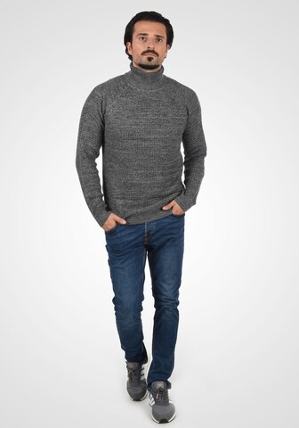 BLEND Rollkragenpullover 'Carrizo' in Grau