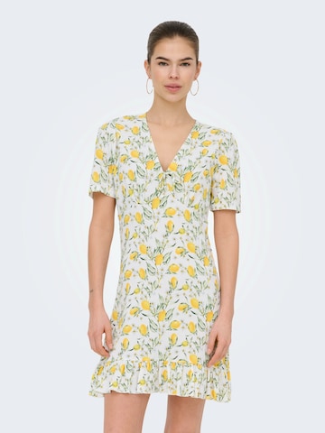 ONLY Рокля 'ONLMOLLY' в бяло: отпред