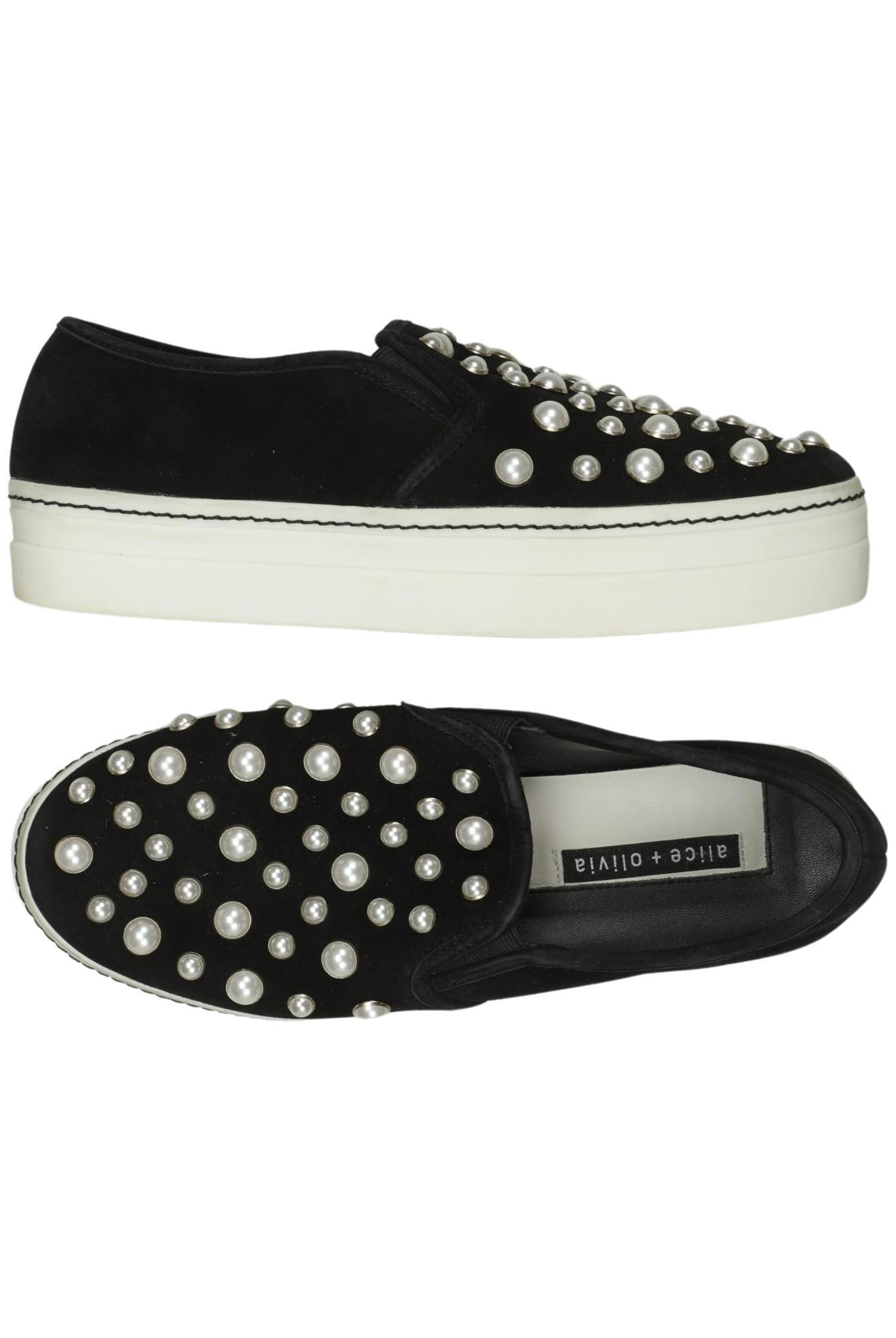 Alice + Olivia Flats & Loafers in 39 in Black: front