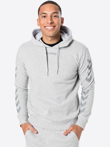 Sweat-shirt 'Legacy' Hummel en gris : devant