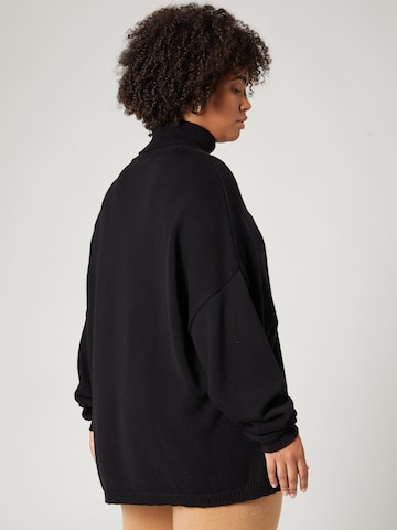 Pull-over 'Fleur' A LOT LESS en noir