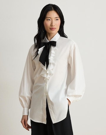 Camicia da donna di Lauren Ralph Lauren in bianco: frontale