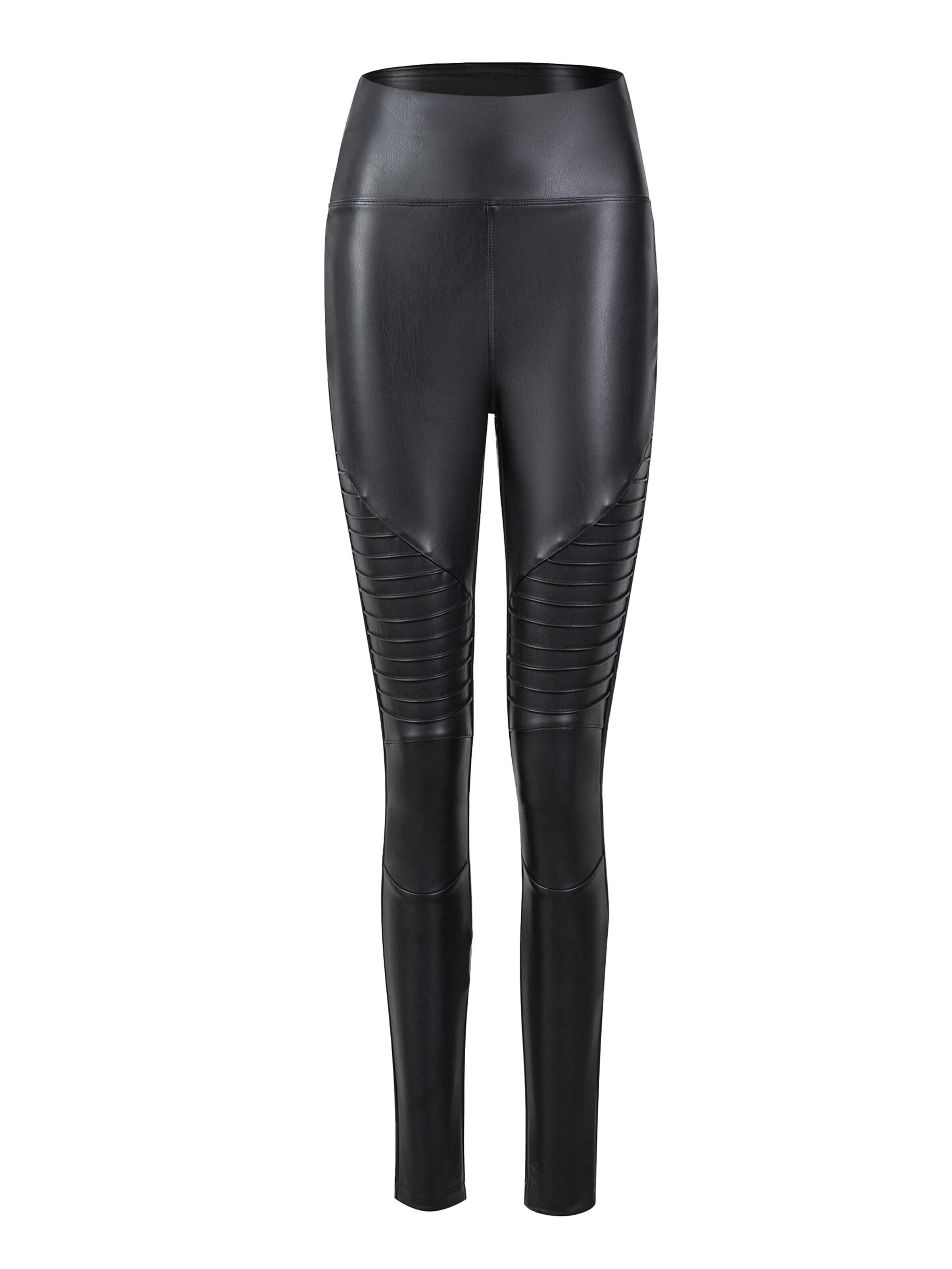 SASSYCLASSY Slimfit Hose‌‌‌‌‌‌‌ in Schwarz: Vorderseite