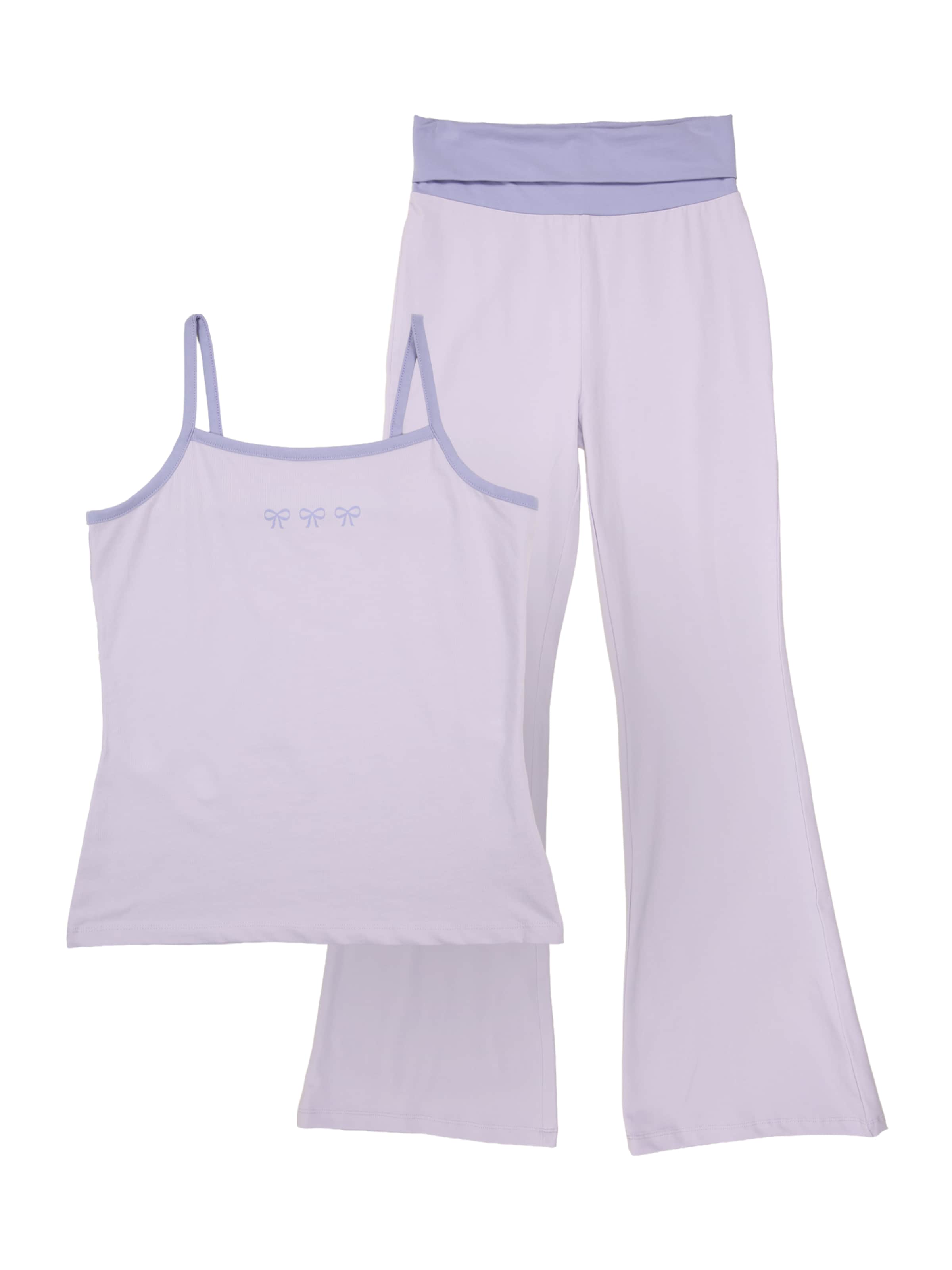 Lindex Set in Purple: front