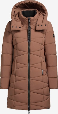 Manteau d’hiver 'FITT3' khujo en marron : devant