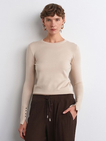 Pull-over 'Pullover' Dilvin en beige : devant