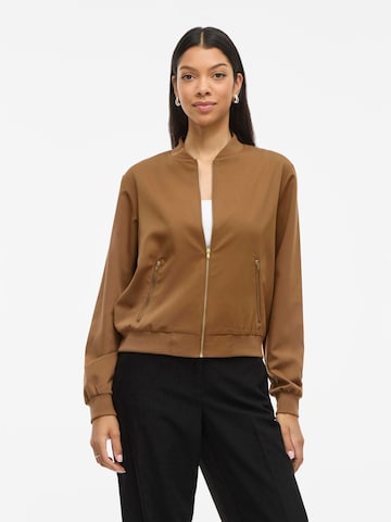 VILA Between-season jacket 'VIBubble' in Brown: front