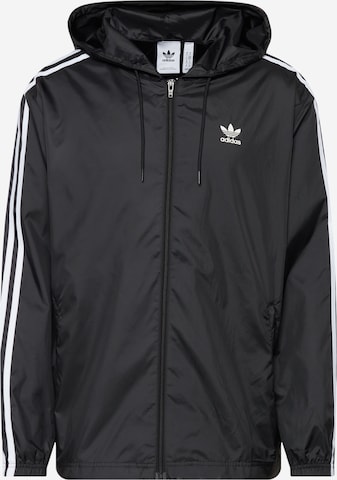 ADIDAS ORIGINALS Prehodna jakna | črna barva: sprednja stran