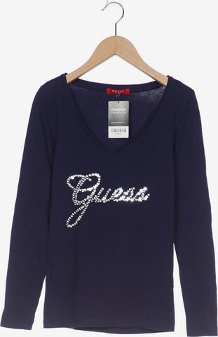 GUESS Langarmshirt XS in Blau: predná strana