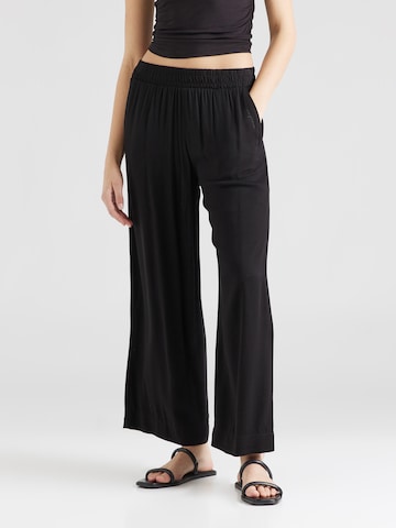 mazine Wide leg Broek 'Cherry' in Zwart: voorkant