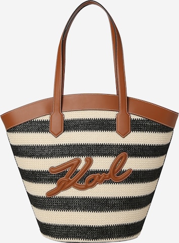 Karl Lagerfeld Shoppingväska i brun: framsida