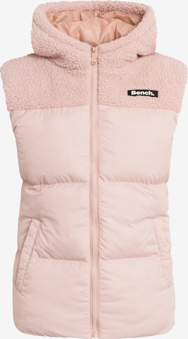 BENCH Vest in Pink: front