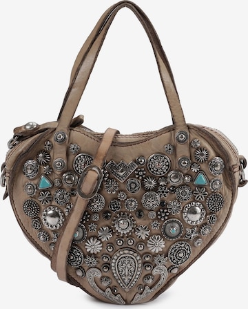 Borsa a mano 'Valentina' di Campomaggi in beige: frontale