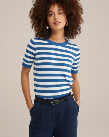 WE Fashion Sweater in Blue: front