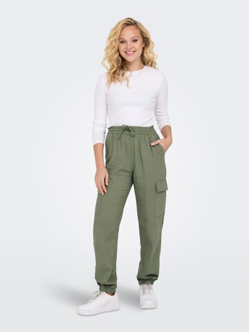 ONLY - Loosefit Calças cargo 'CARO' em verde