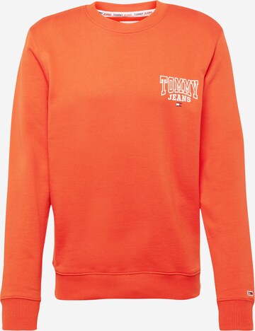 Tommy Jeans Sweatshirt in Orange: front