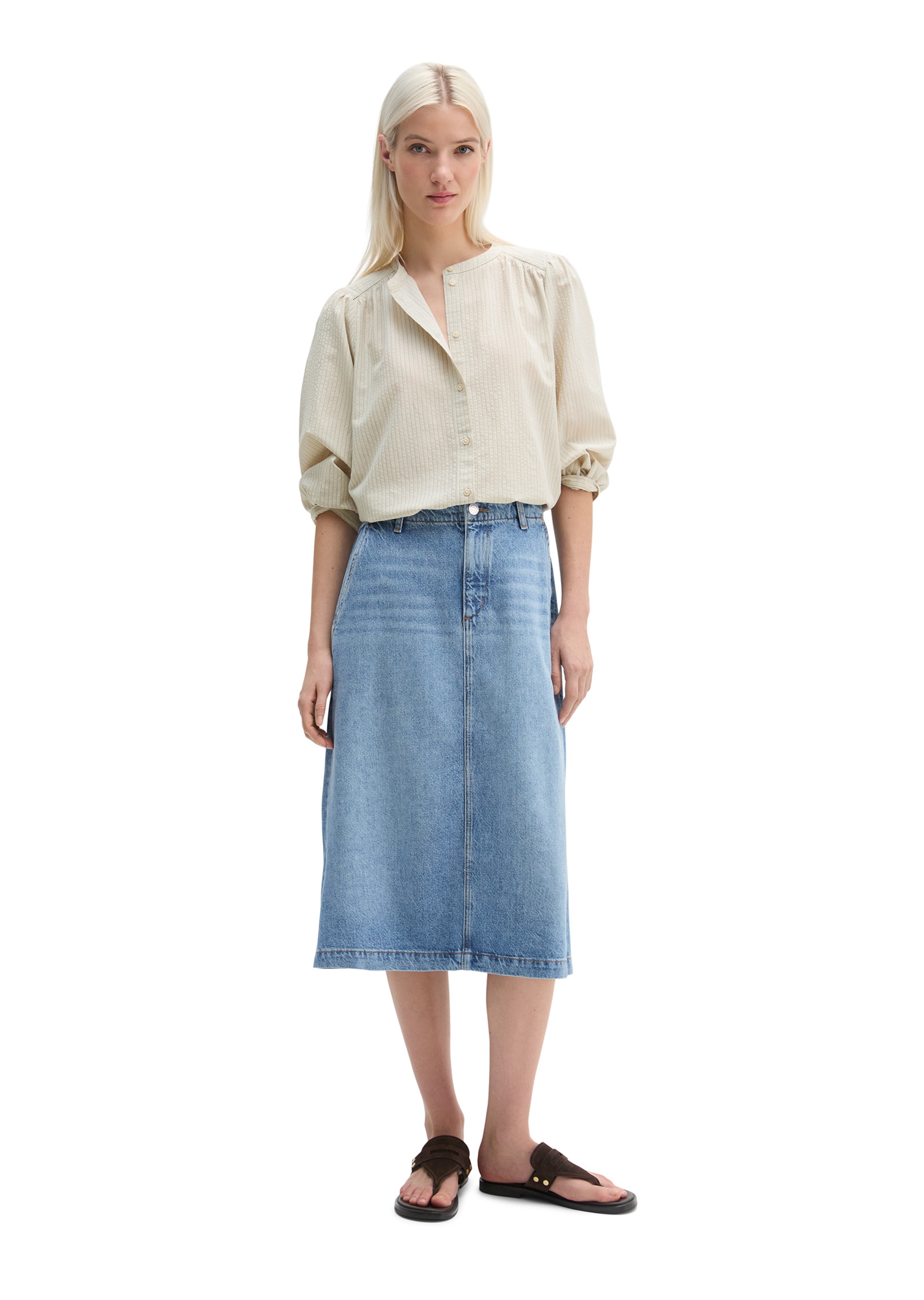 Marc O'Polo Rok in Blauw: voorkant