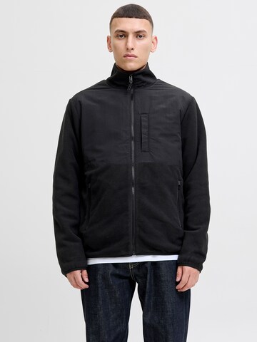 Veste en polaire 'JWHMARVIN' JACK & JONES en noir : devant