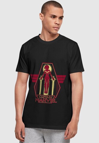 T-Shirt 'Captain Marvel - Flying Warrior' ABSOLUTE CULT en noir : devant