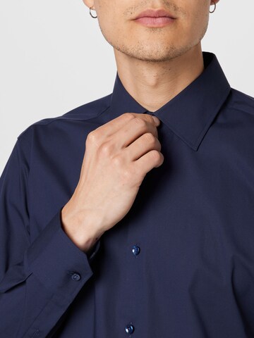 BOSS Black Regular fit Button Up Shirt 'Joe' in Blue