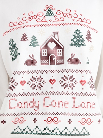 Felpa 'XMAS' di HOLLISTER in bianco