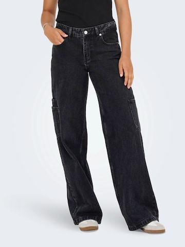 Loosefit Jean 'ONLKIRA' ONLY en noir : devant