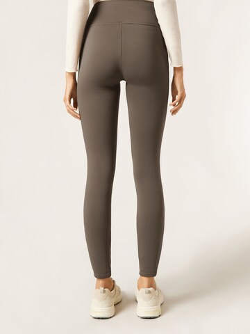 CALZEDONIA Skinny Leggings in Brown