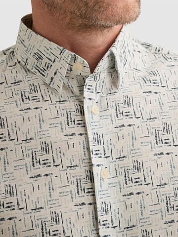 VANGUARD Regular fit Overhemd 'Shirt in poplin with stretch and allover print' in Wit