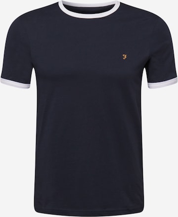 FARAH Shirt 'Groves Ringer' in Blauw: voorkant