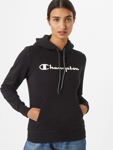 Felpa di Champion Authentic Athletic Apparel in nero: frontale