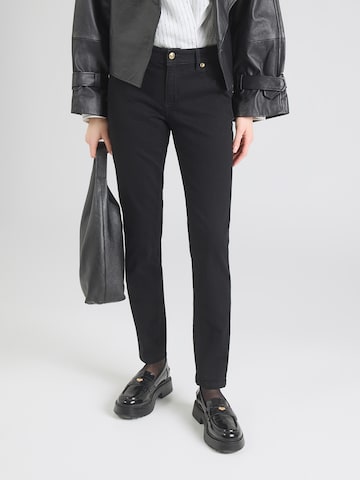 Coupe slim Jean Versace Jeans Couture en noir : devant