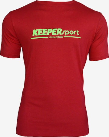KEEPERsport Performance Shirt in Red: front