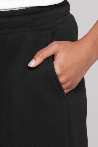 Soccx Regular Jogginghose mit Logo-Bündchen in Schwarz