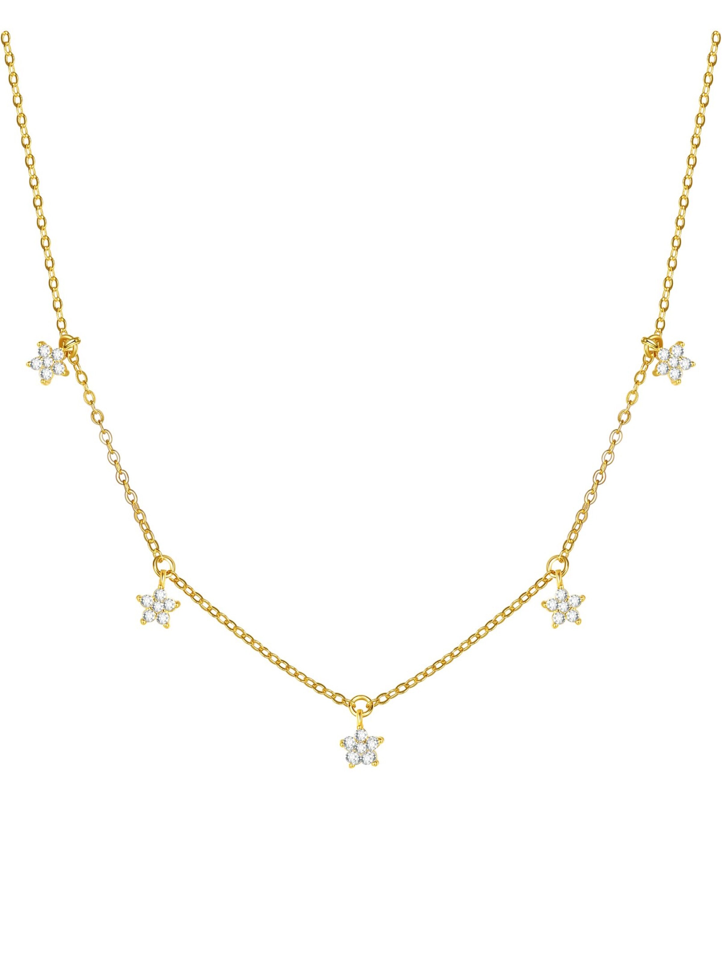 Hey Happiness - Cadena 'Bloom' en oro