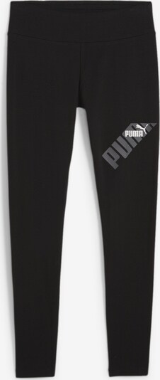 PUMA Pantalon de sport en noir / argent / blanc, Vue avec produit