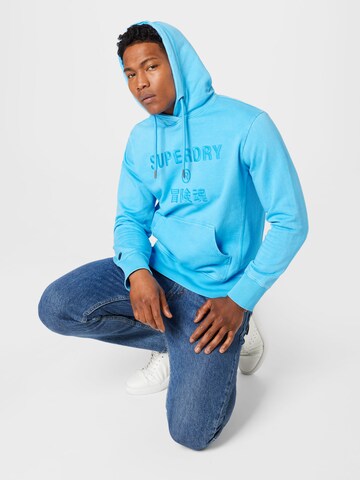 Superdry Sweatshirt i blå