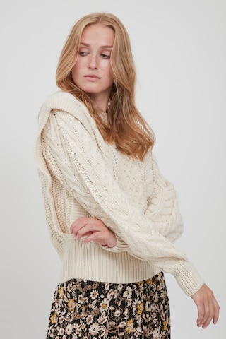 b.young Sweater 'BYOTINKA CABLE JUMPER' in Beige: front