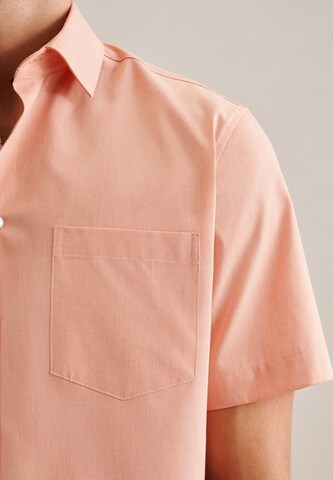 SEIDENSTICKER Regular Fit Hemd in Orange
