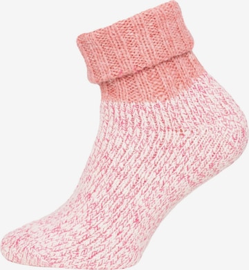 HomeOfSocks Socks 'HOS459' in Pink: front